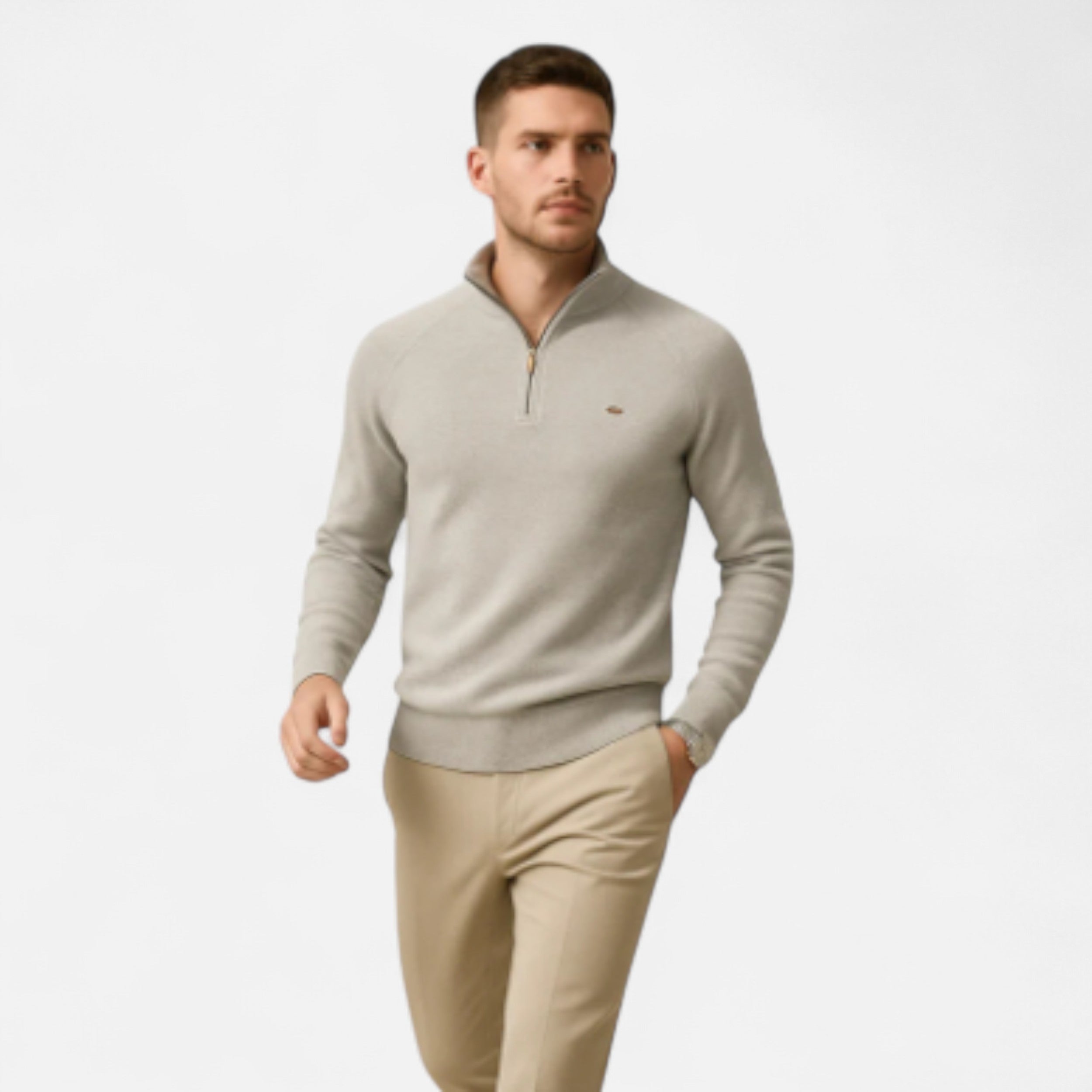 Solwiera | Męski kardigan z bawełny klasy premium