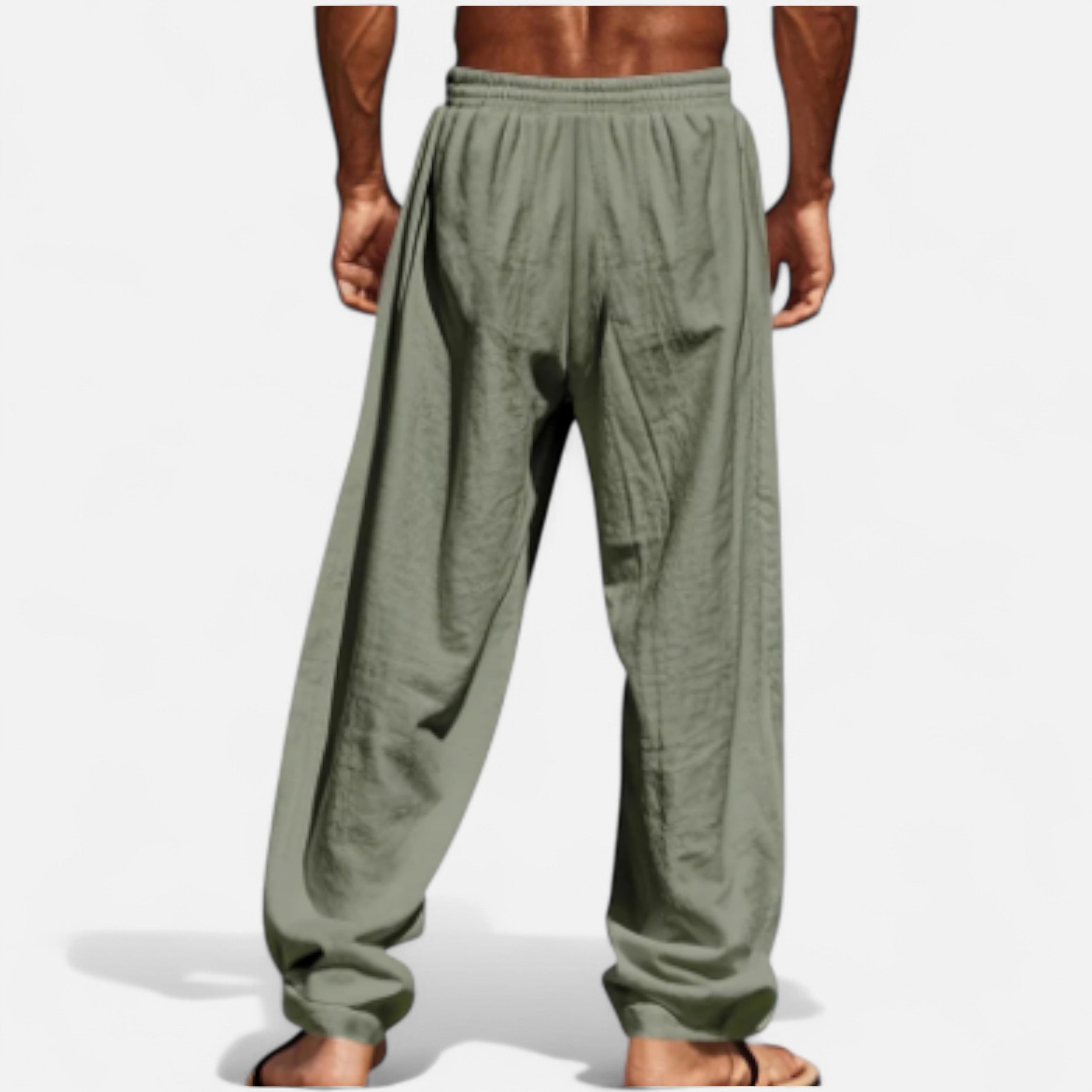 Solwiera | Męskie lniane spodnie Riviera Ease