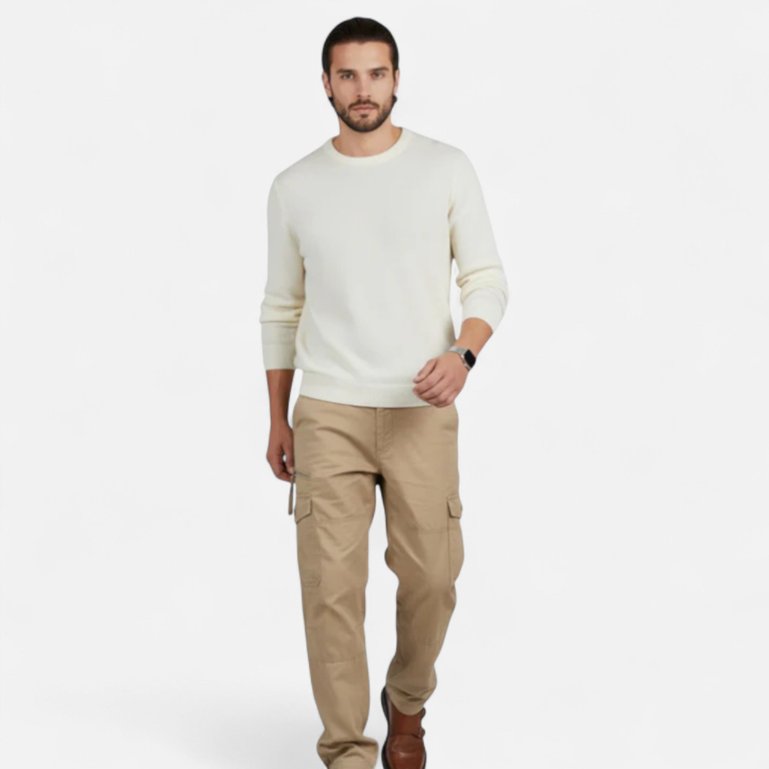 Solwiera | Męskie spodnie cargo z bawełny Heritage