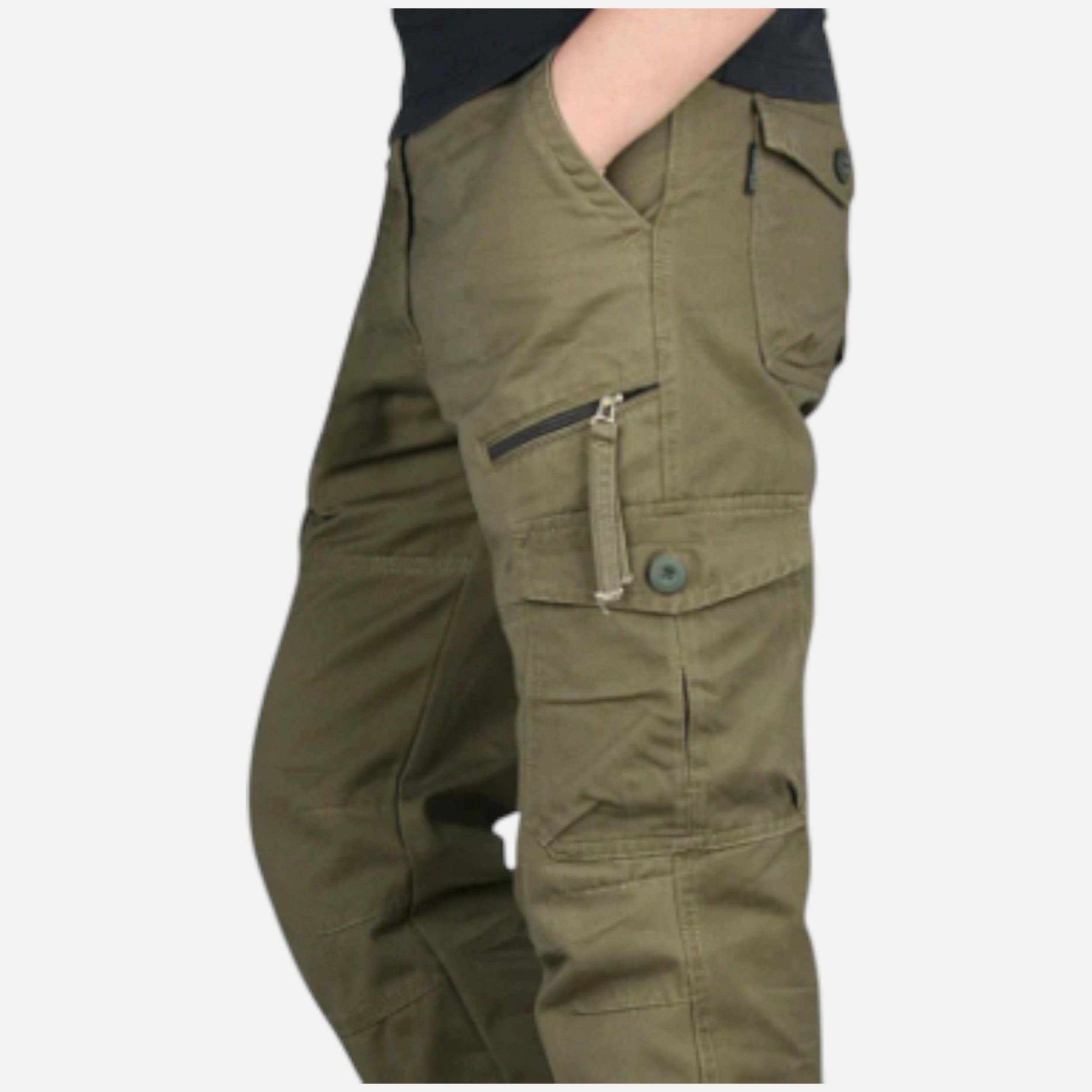 Solwiera | Męskie spodnie cargo z bawełny Heritage