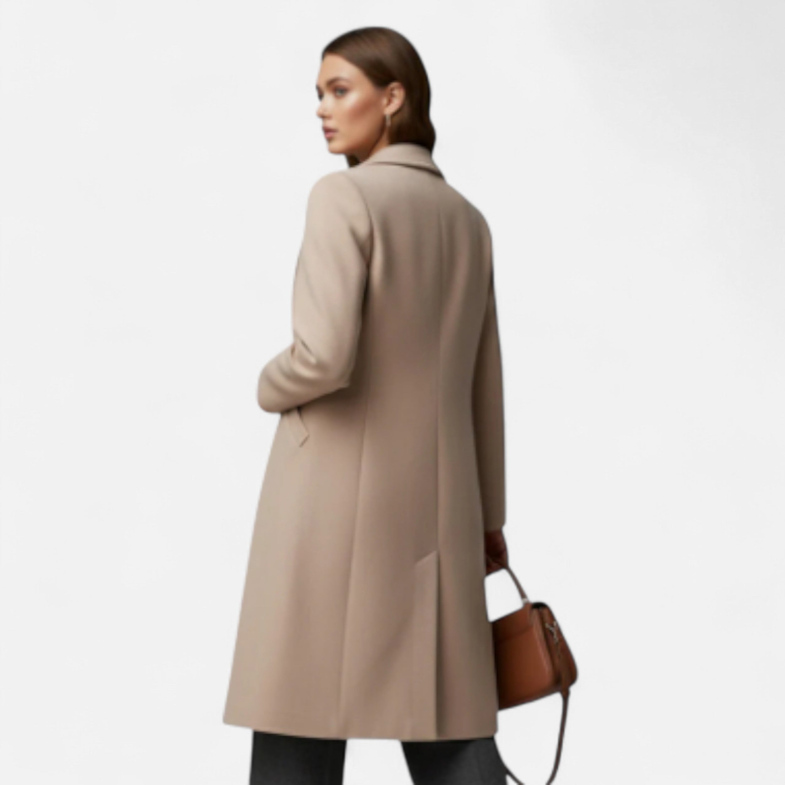 Solwiera | Damski Płaszcz Zimowy z Kołnierzem Klasy Elegancji