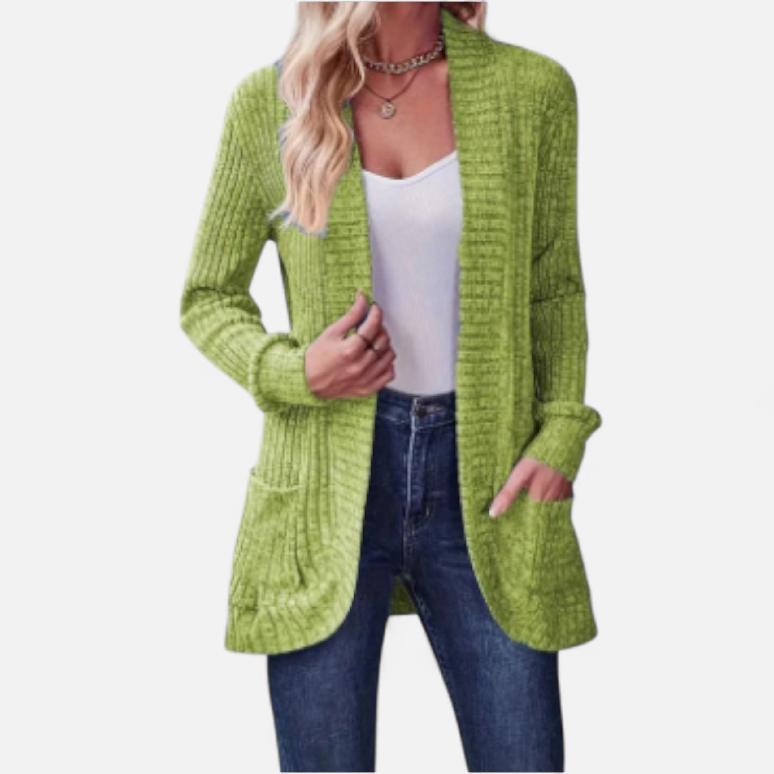 Solwiera | Damski Kardigan Dzianinowy Klasycznej Elegancji