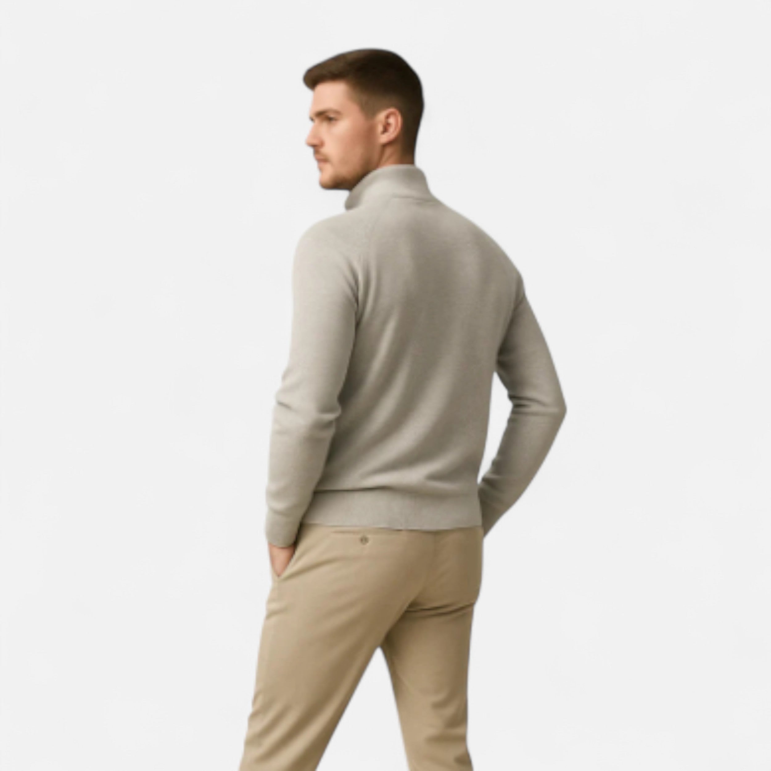 Solwiera | Męski kardigan z bawełny klasy premium