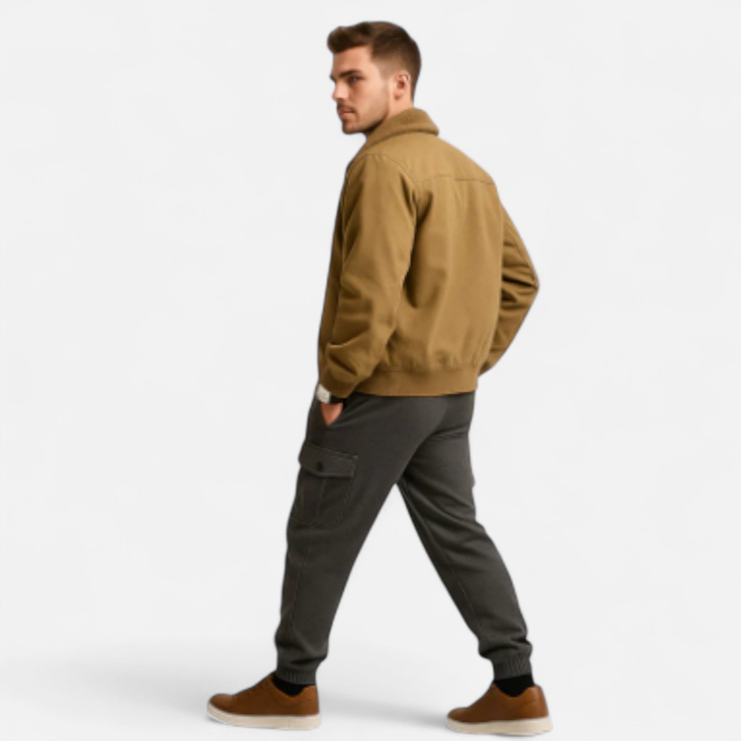 Solwiera | Męska kurtka bawełniano-wełniana Classic Blend