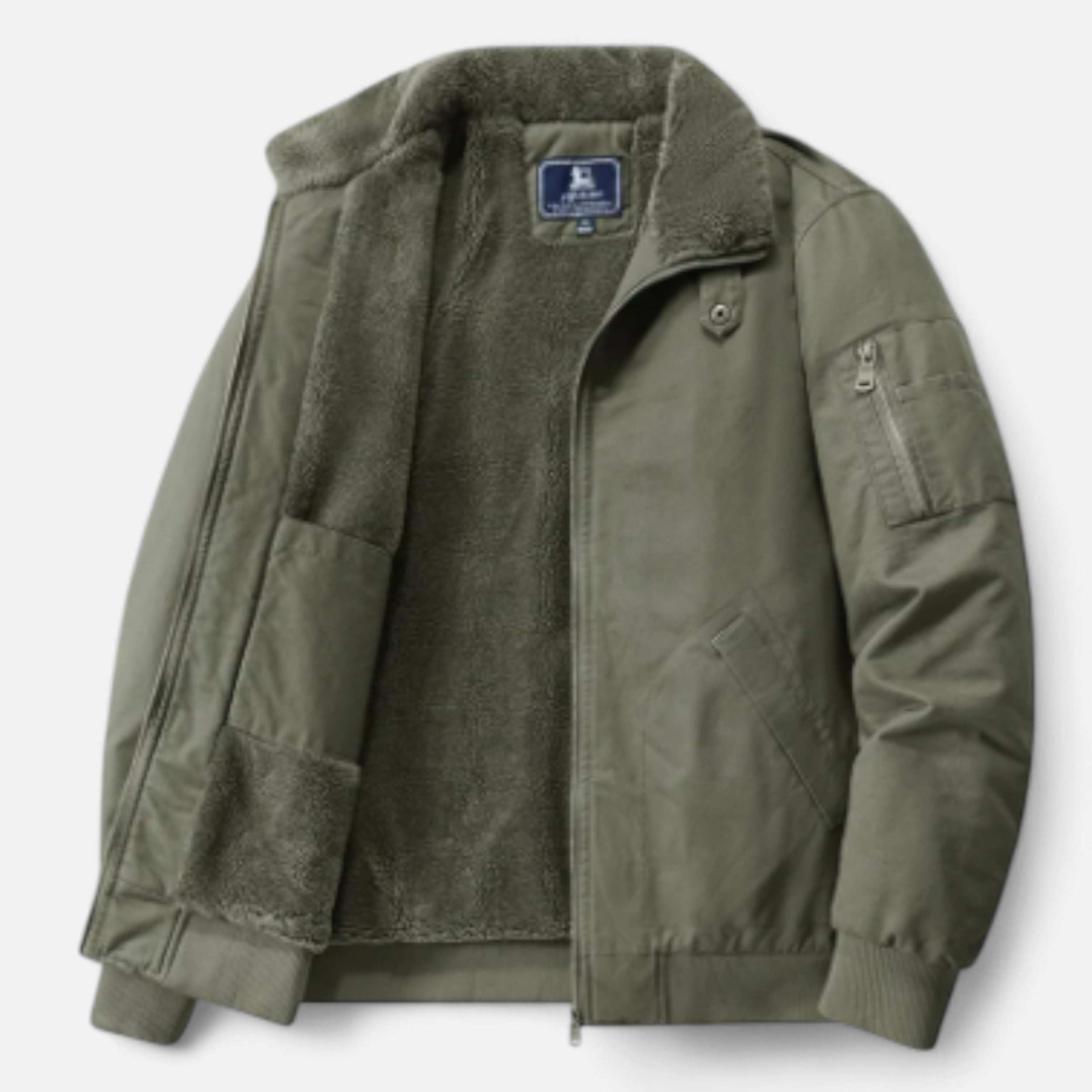 Solwiera | Męska kurtka bawełniano-wełniana Klasyczna Mieszanka