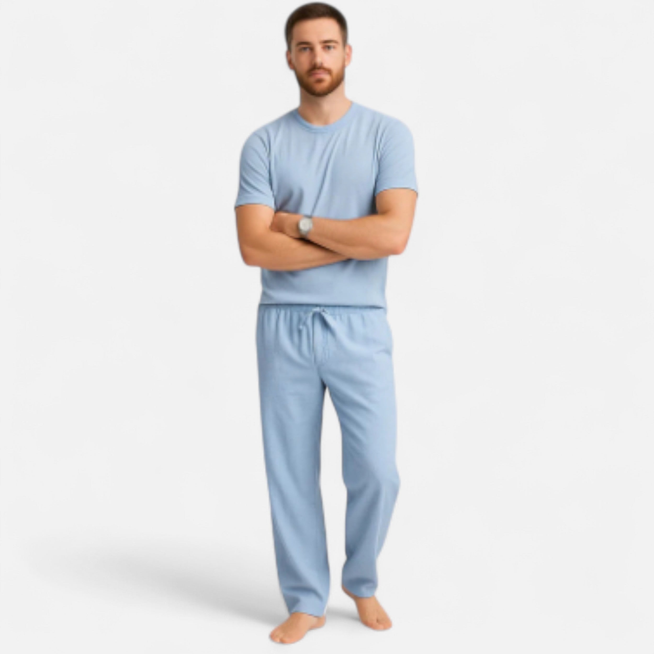 Solwiera | Męskie lniane spodnie Riviera Ease