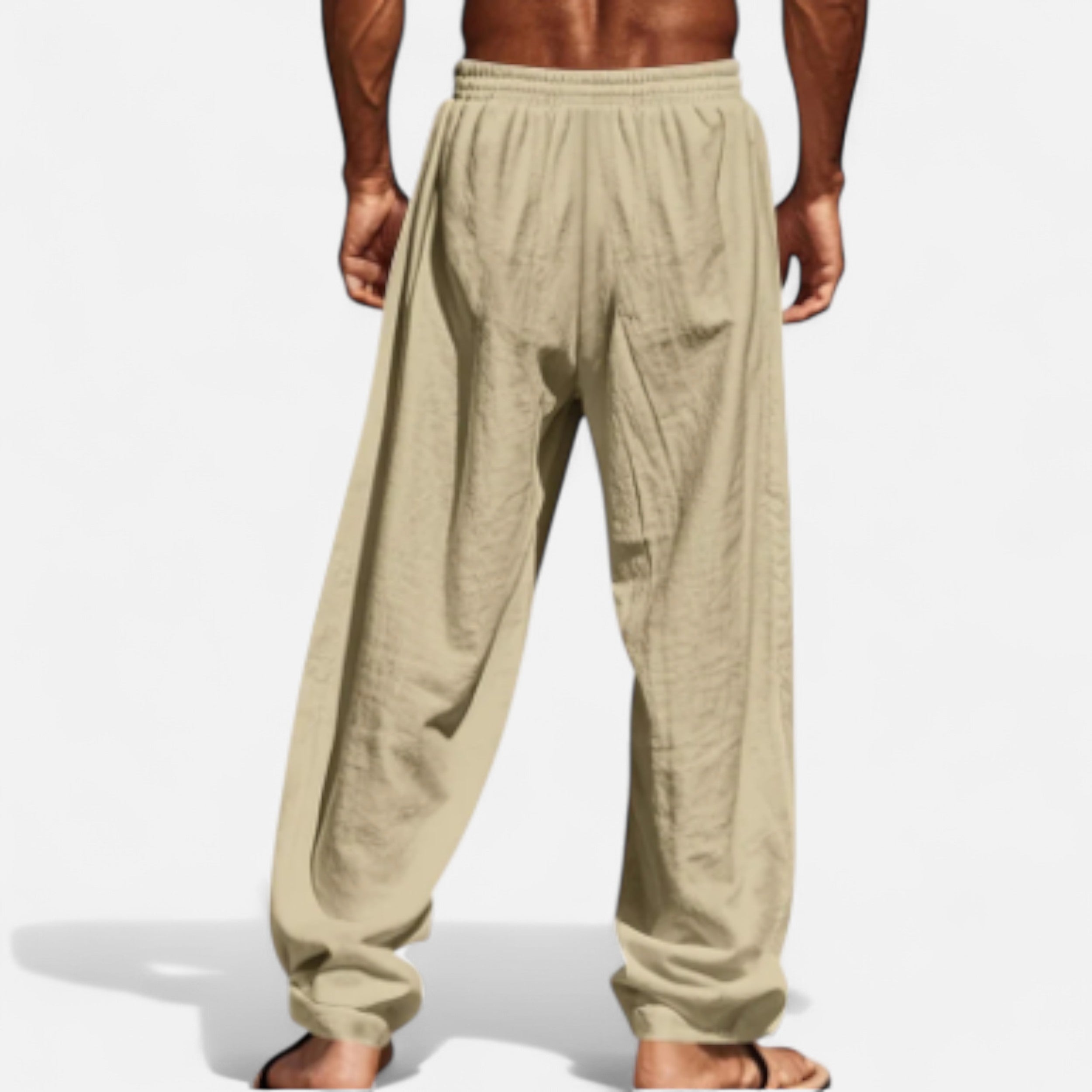 Solwiera | Męskie lniane spodnie Riviera Ease