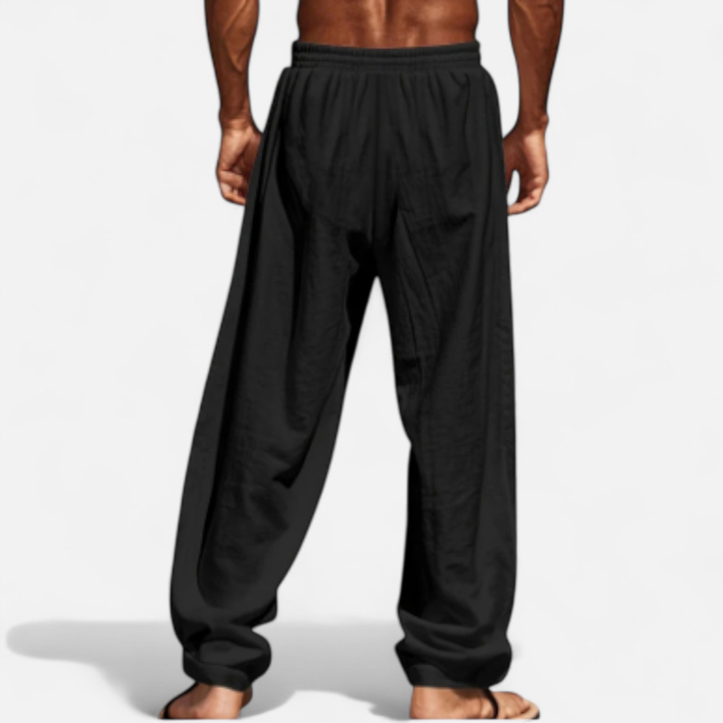 Solwiera | Męskie lniane spodnie Riviera Ease