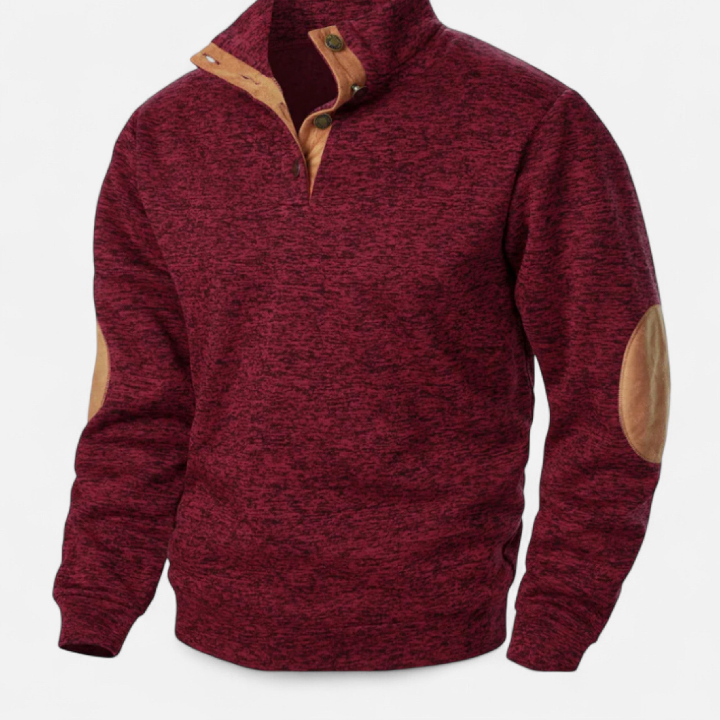 Solwiera | Męski sweter z kołnierzem w stylu