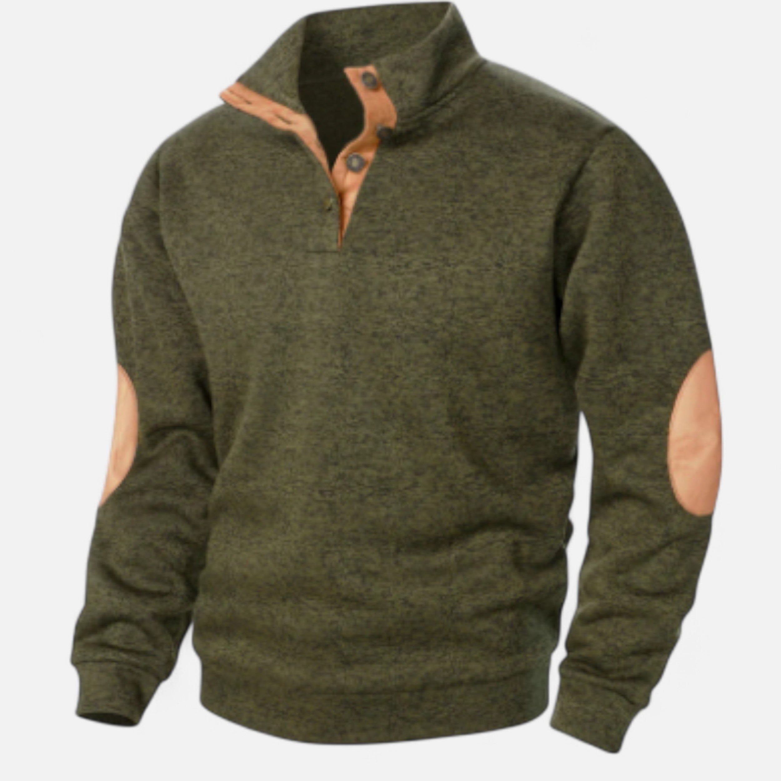 Solwiera | Męski sweter z kołnierzem w stylu