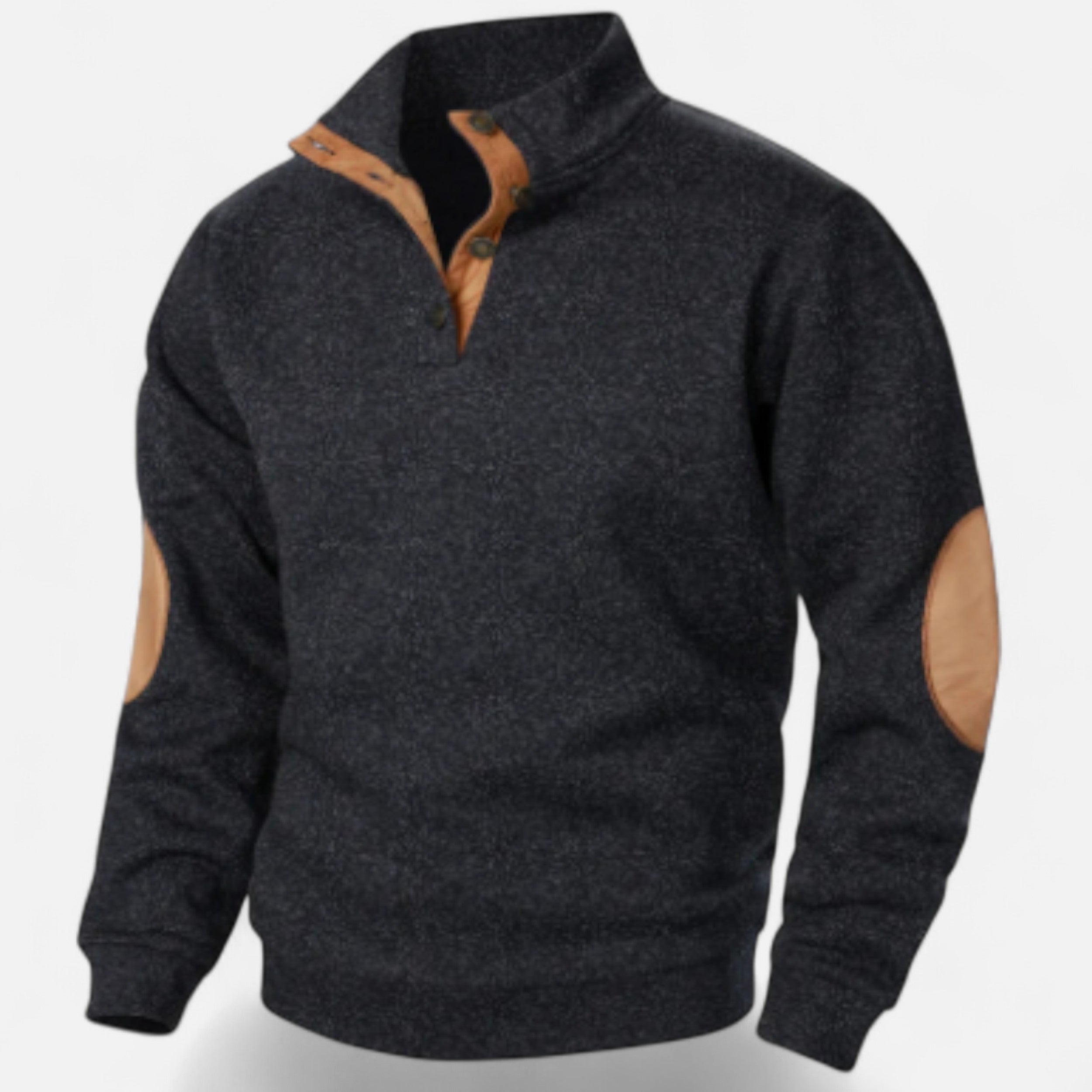 Solwiera | Męski sweter z kołnierzem w stylu