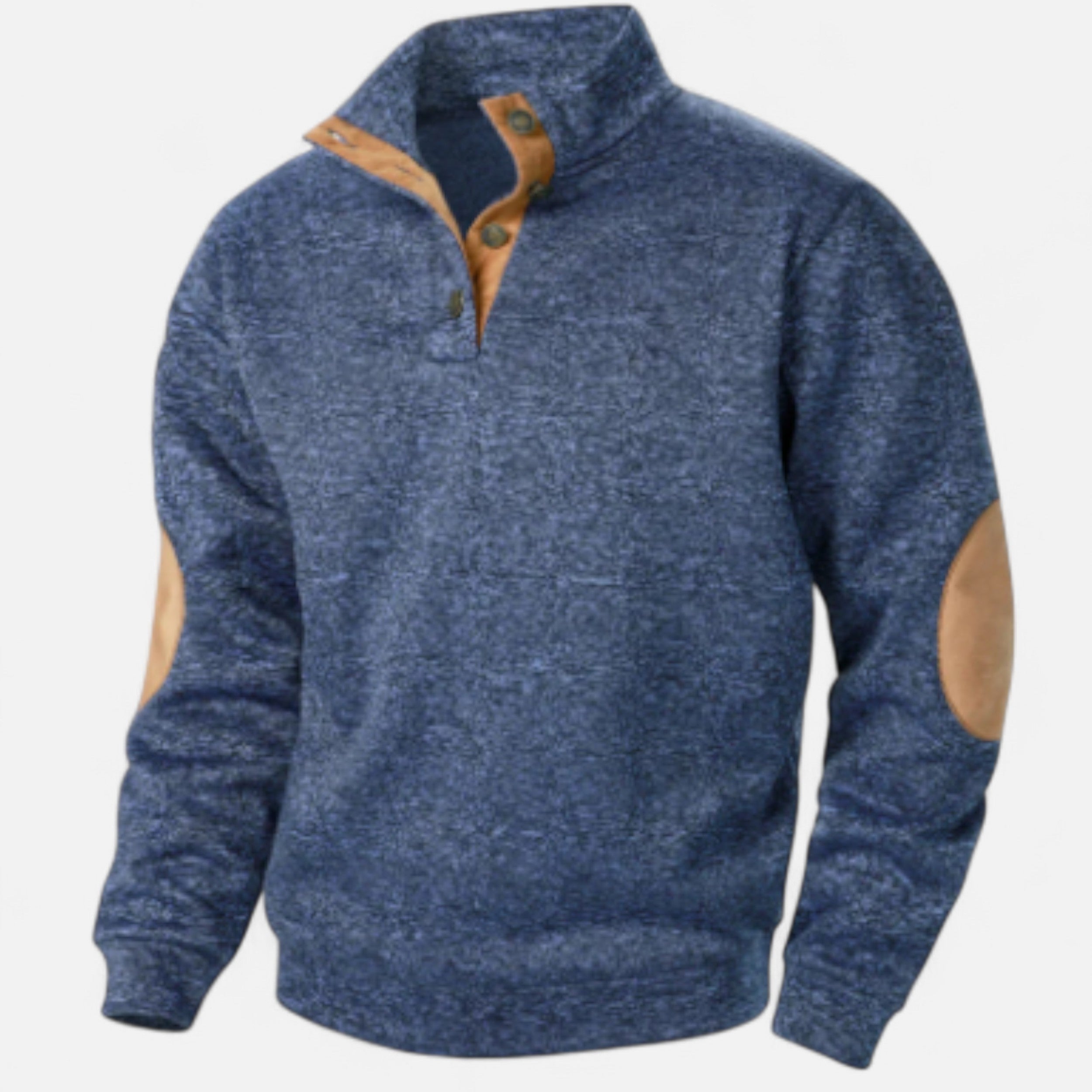 Solwiera | Męski sweter z kołnierzem w stylu