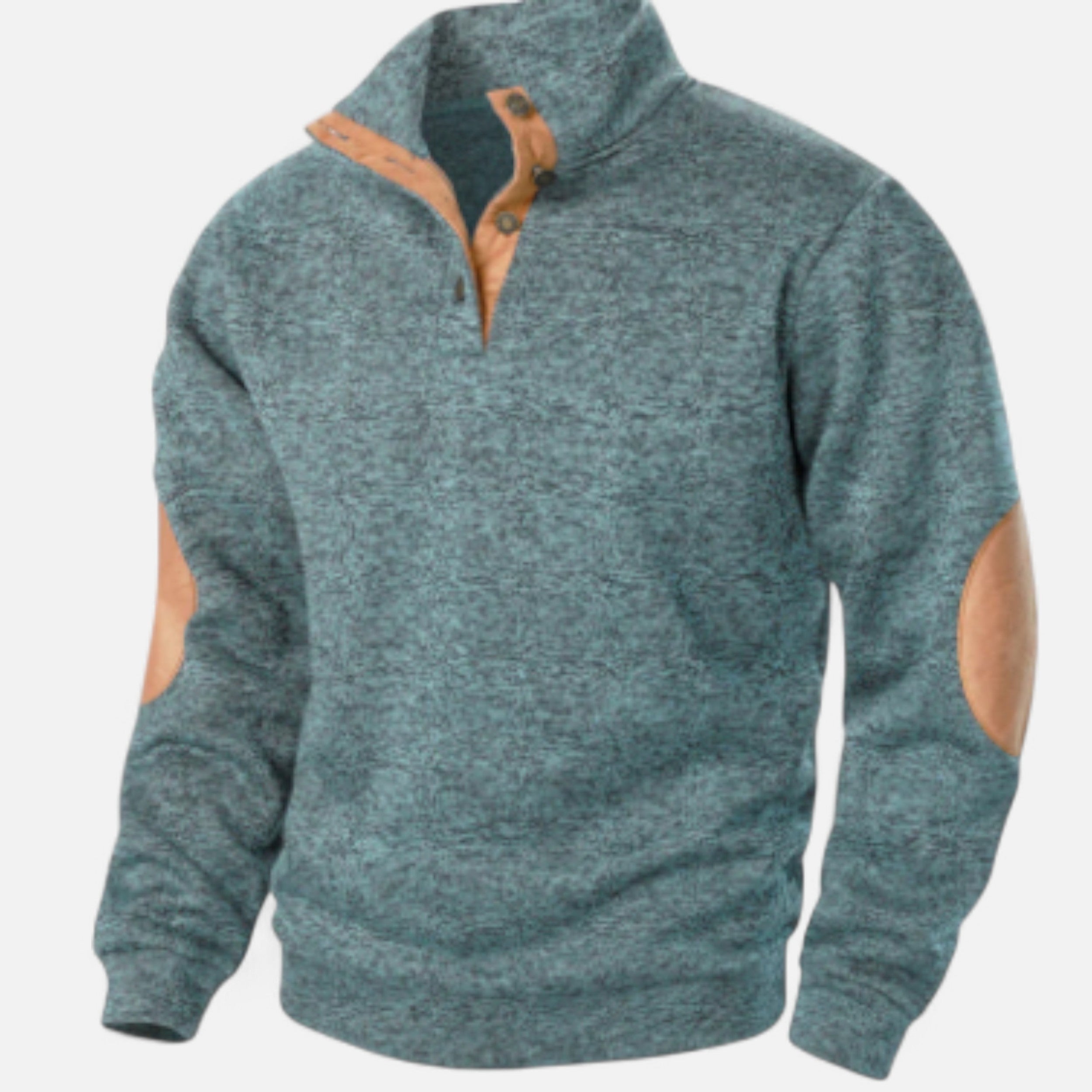 Solwiera | Męski sweter z kołnierzem w stylu