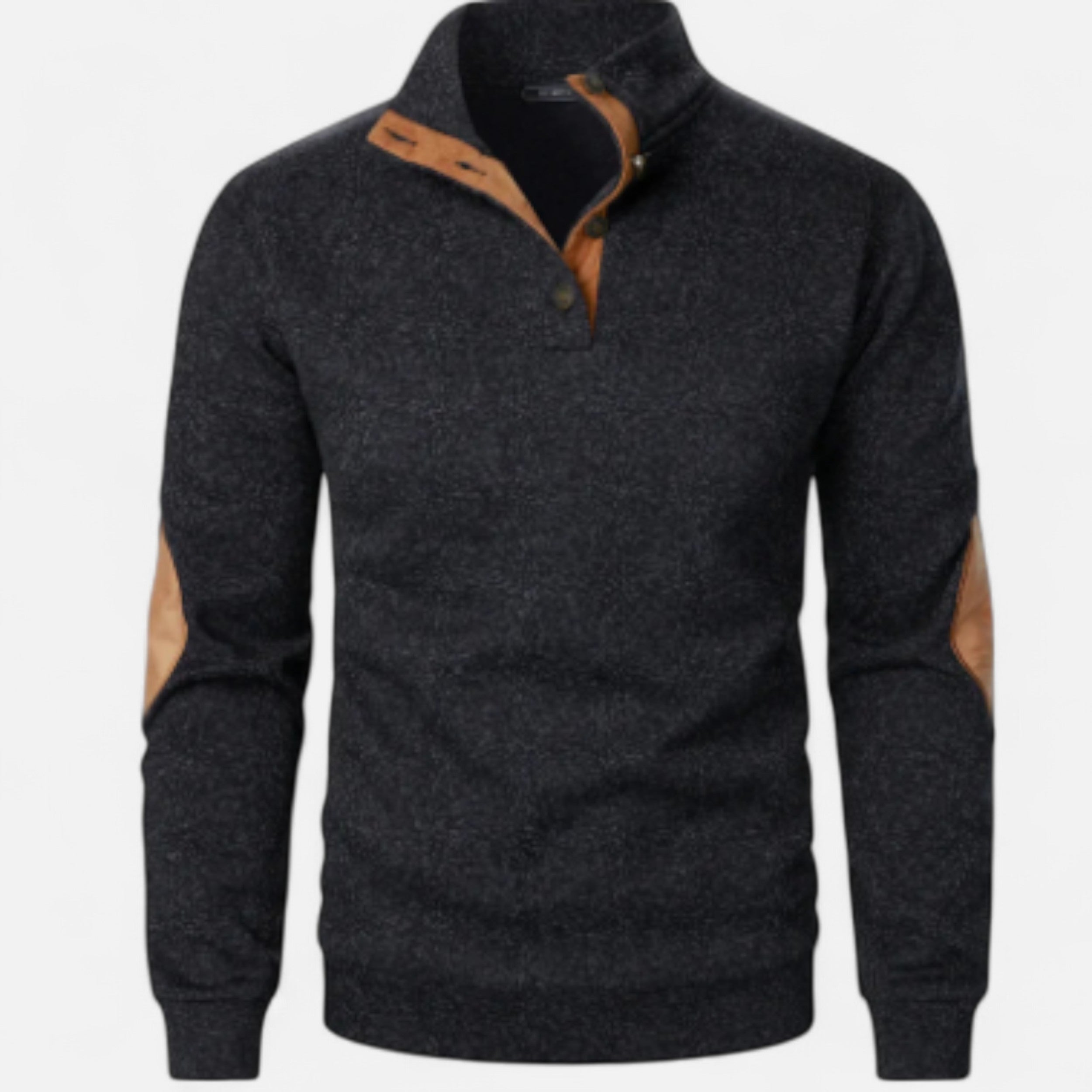 Solwiera | Męski sweter z kołnierzem w stylu