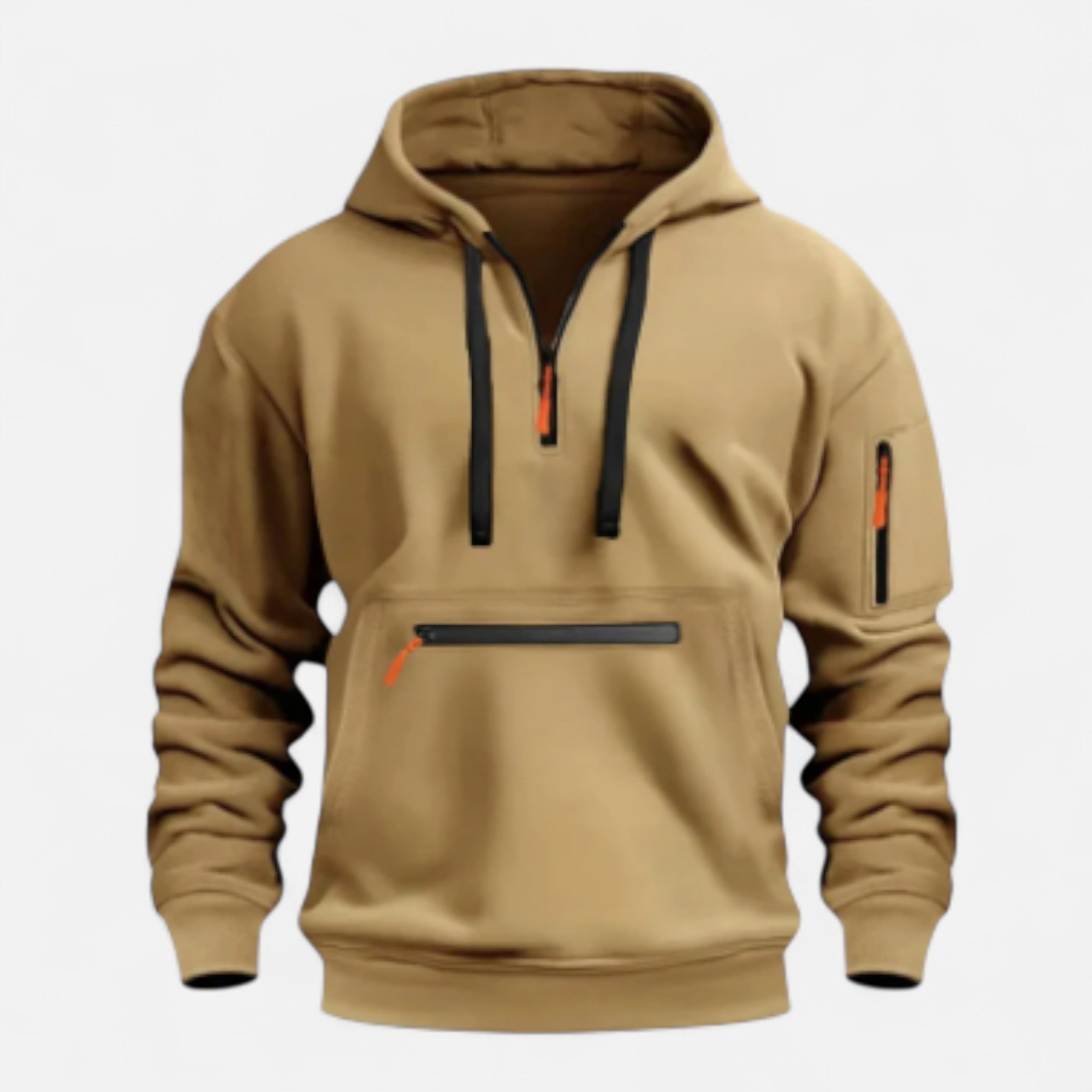 Solwiera | Męski sweter z kapturem