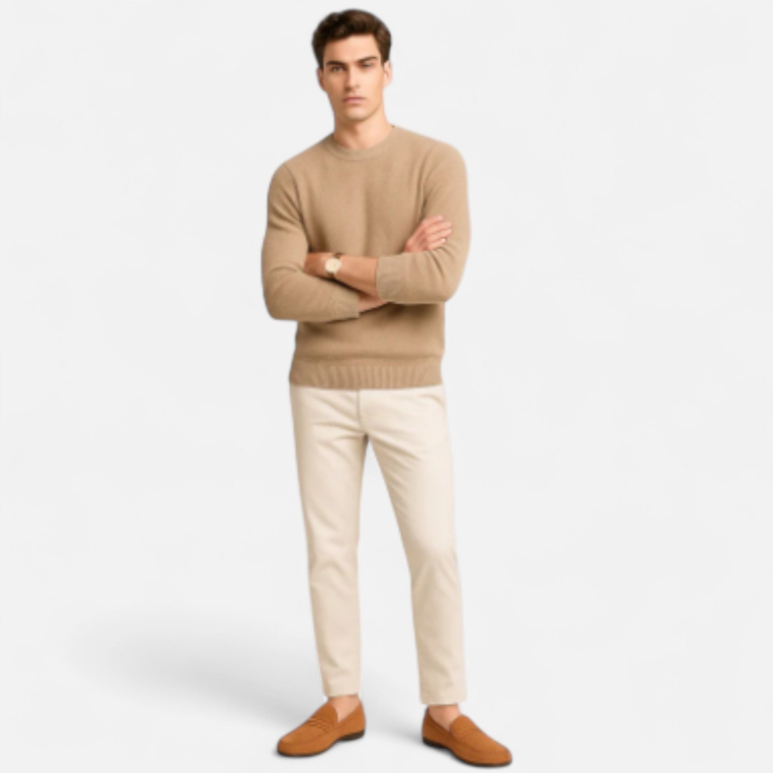 Solwiera | Męskie loafersy z włoskiej skóry