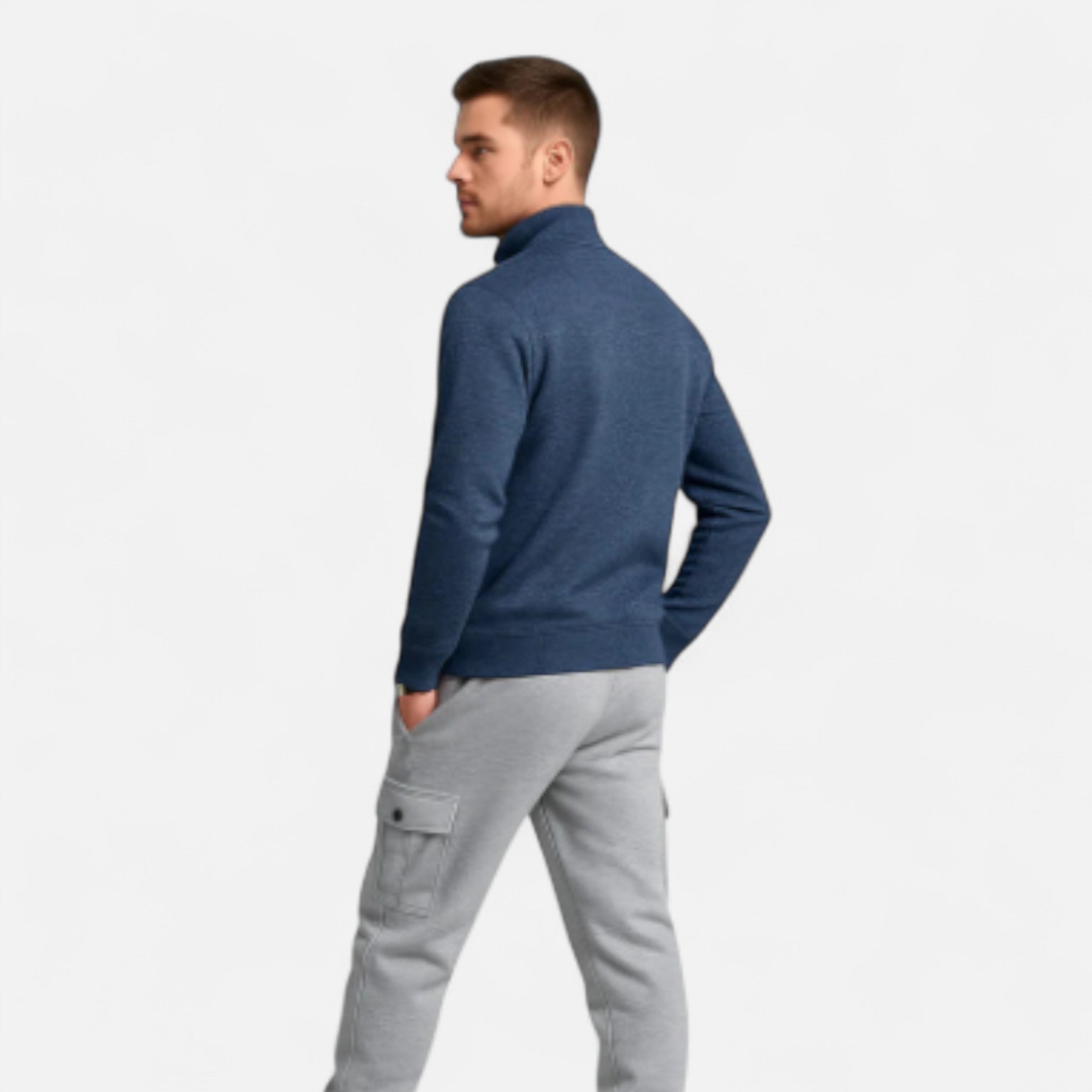 Solwiera | Męski kardigan klasyczny Dzianina Jesienna