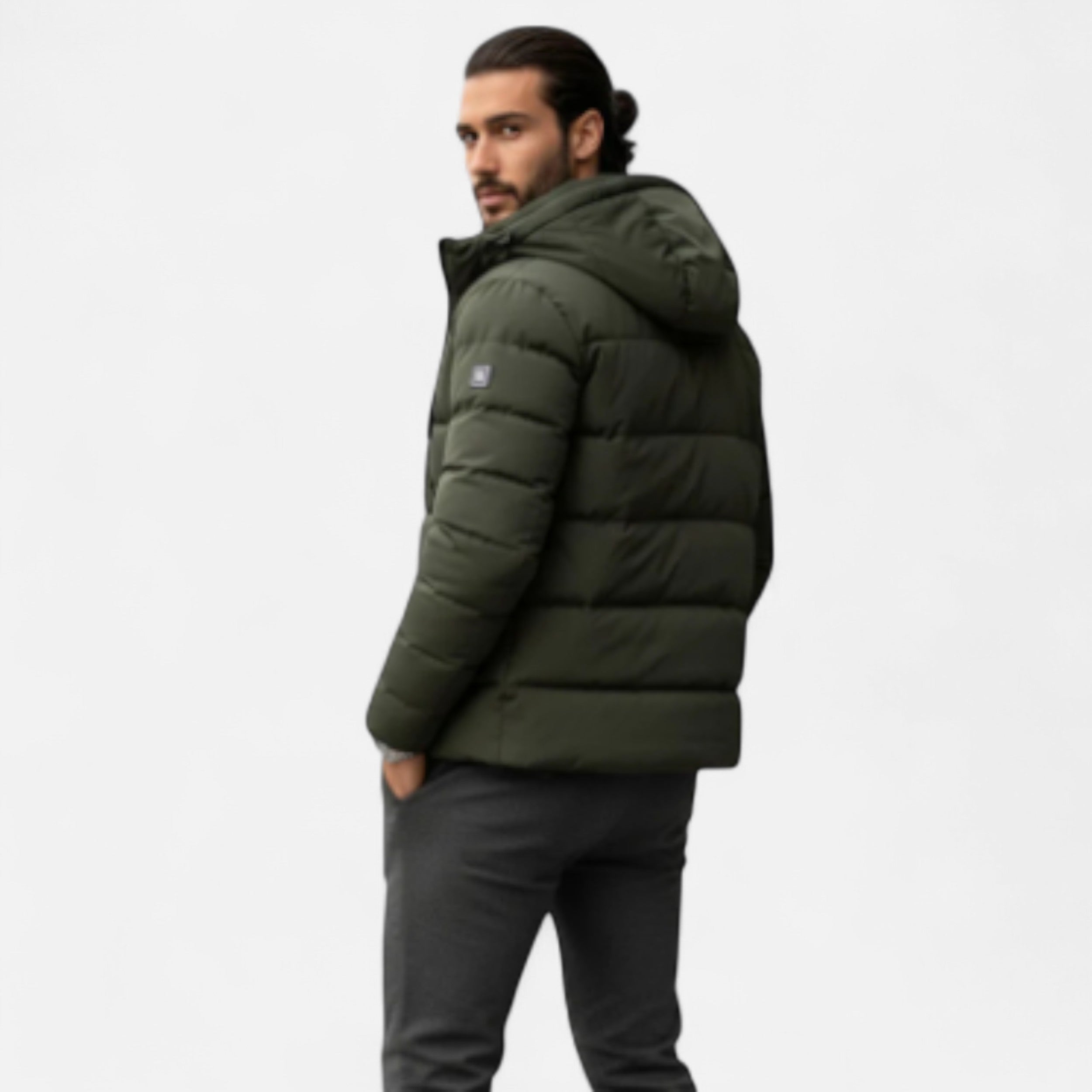 Solwiera | Męska kurtka puchowa zimowa, ocieplana, zapewniająca komfort