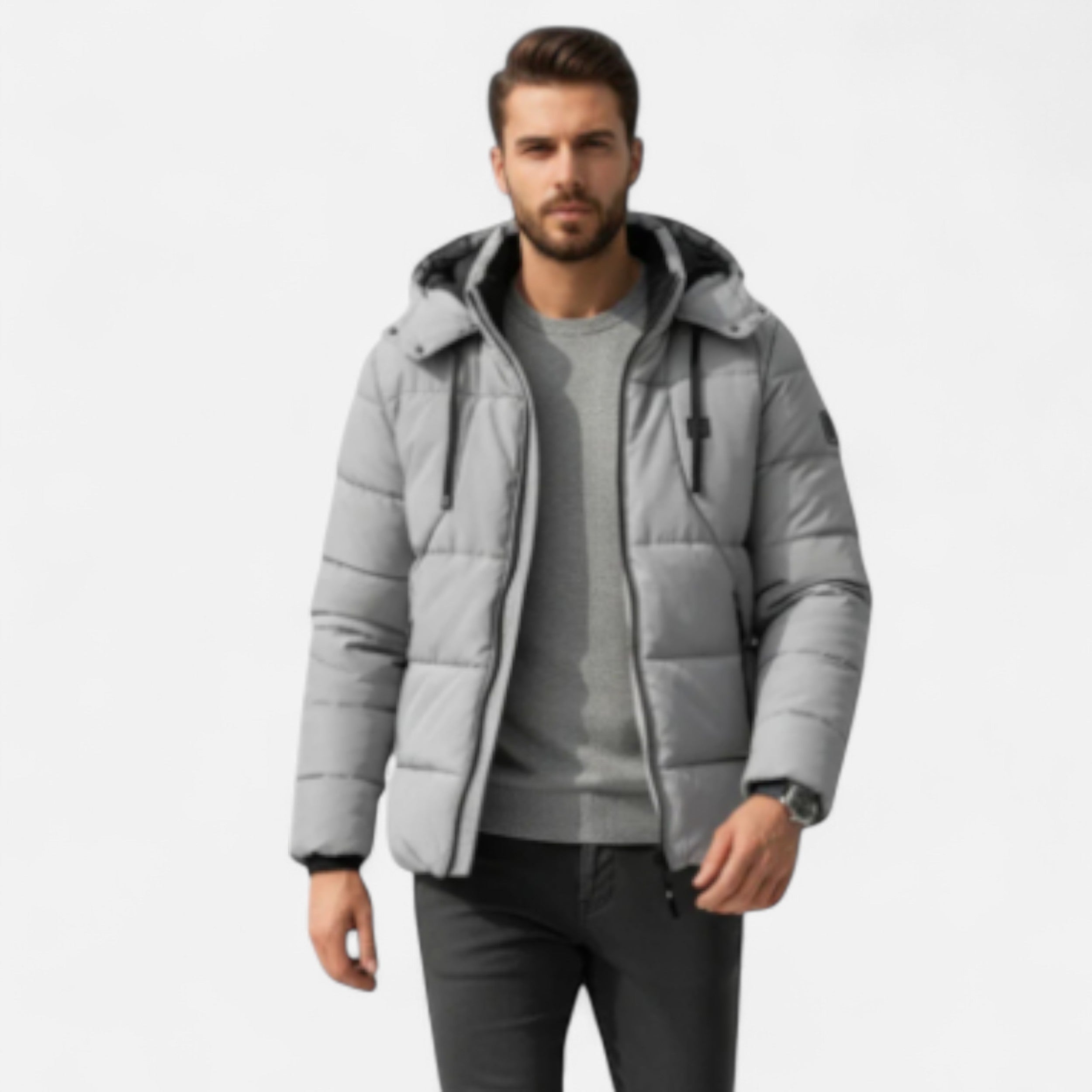 Solwiera | Męska kurtka puchowa zimowa, ocieplana, zapewniająca komfort