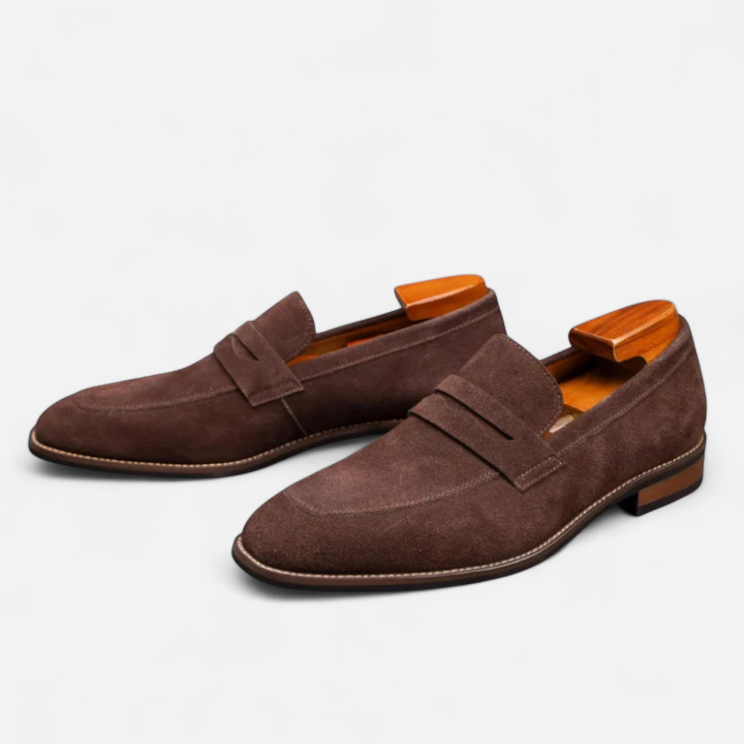 Solwiera | Męskie Mokasyny Skórzane w Stylu Ivy League