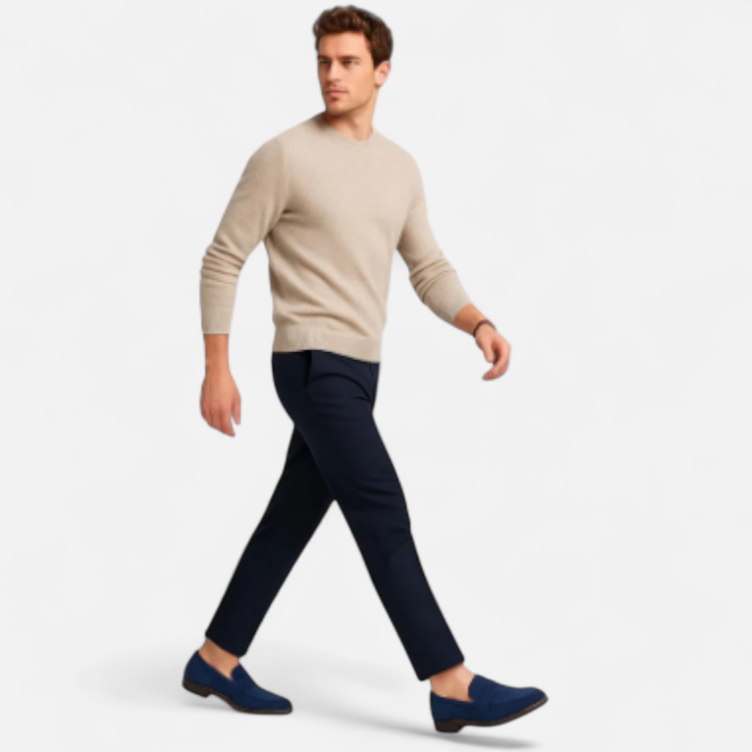 Solwiera | Męskie Mokasyny Skórzane w Stylu Ivy League