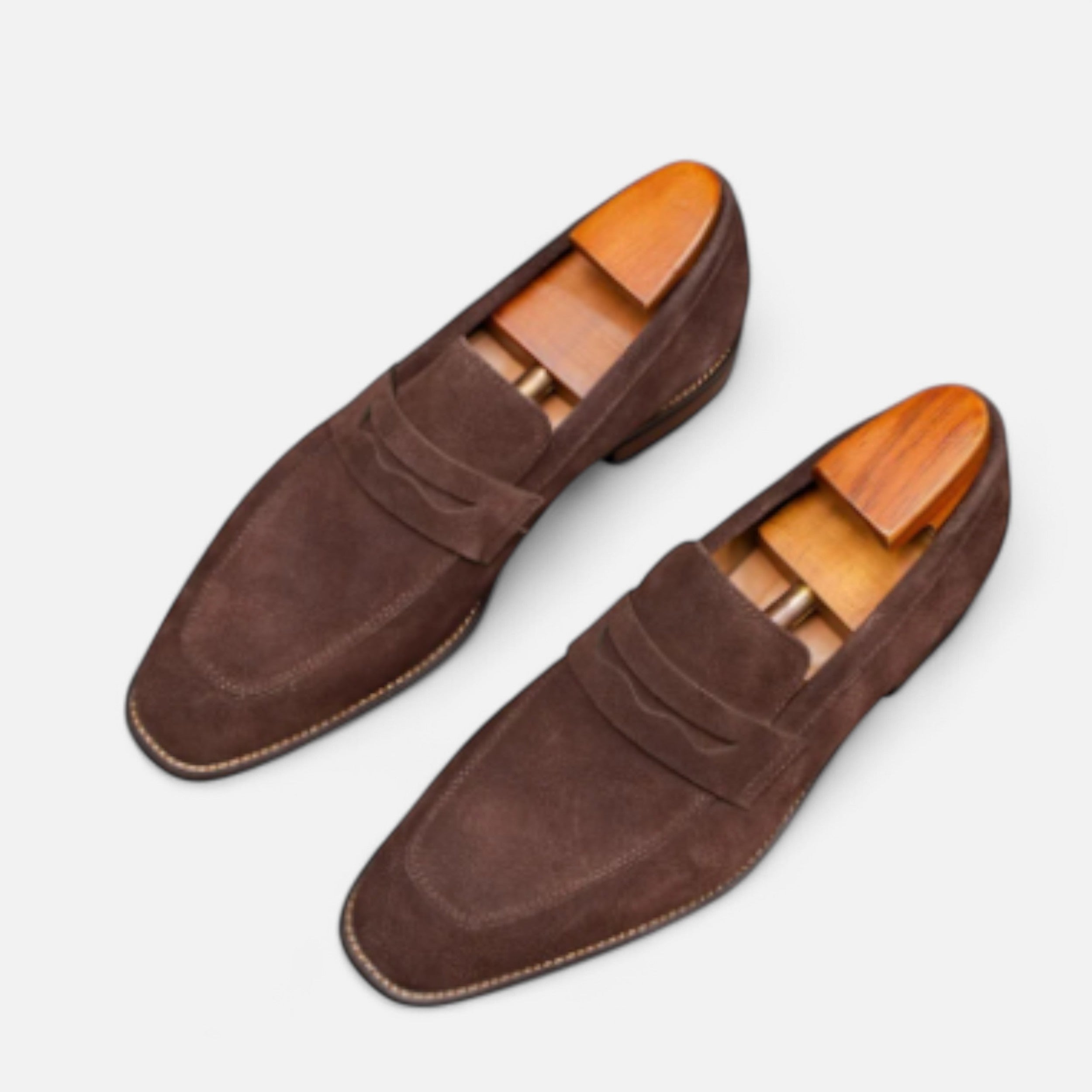 Solwiera | Męskie Mokasyny Skórzane w Stylu Ivy League