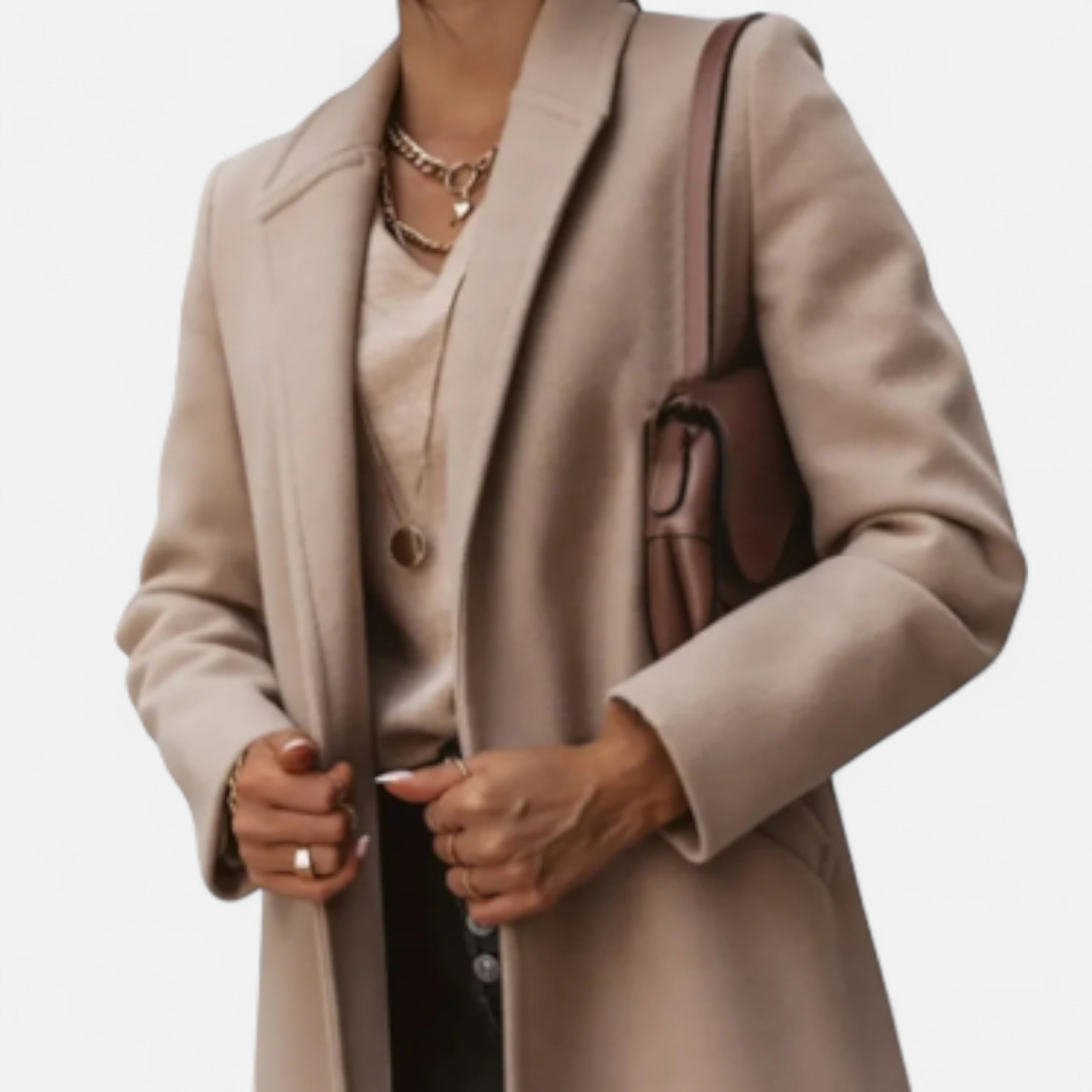 Solwiera | Damski Płaszcz Zimowy z Kołnierzem Klasy Elegancji