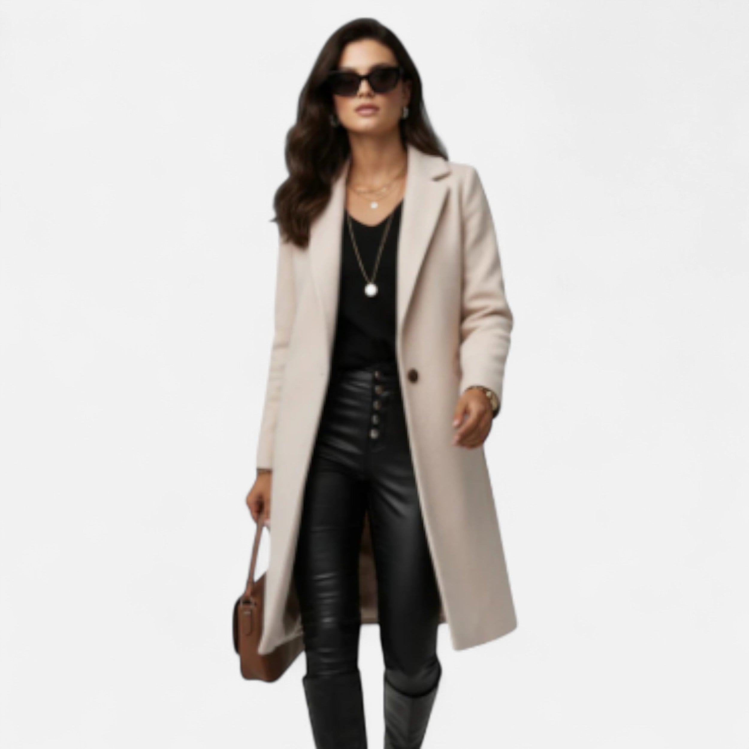 Solwiera | Damski Płaszcz Zimowy z Kołnierzem Klasy Elegancji