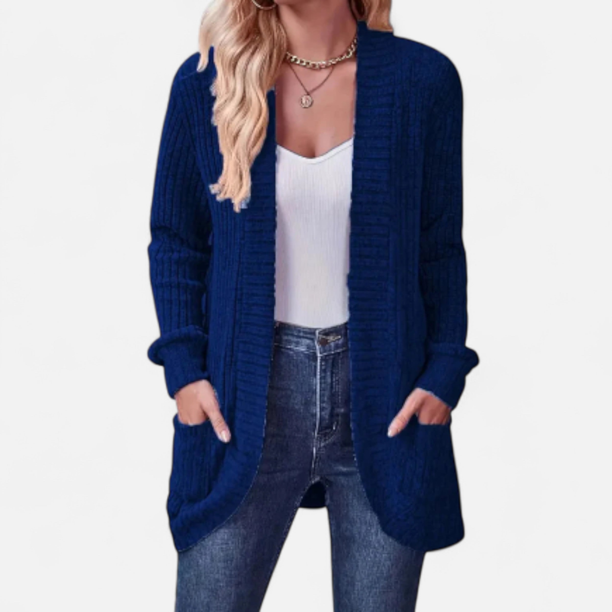 Solwiera | Damski Kardigan Dzianinowy Klasycznej Elegancji