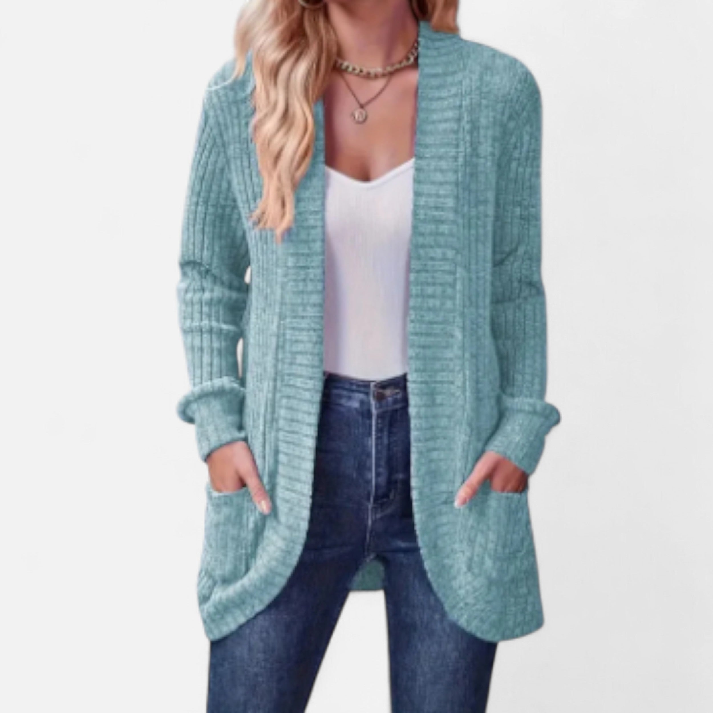 Solwiera | Damski Kardigan Dzianinowy Klasycznej Elegancji