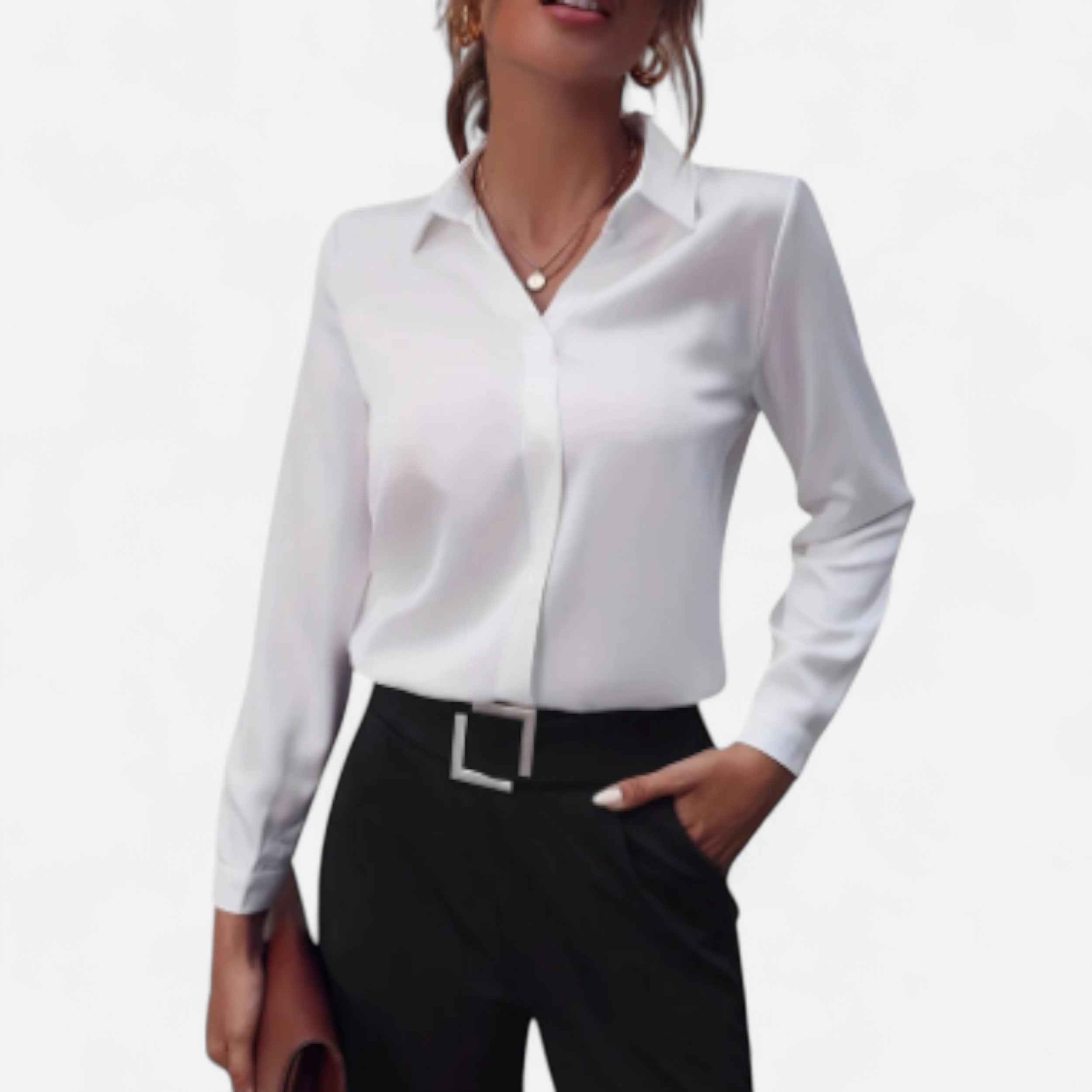 Solwiera | Bluzka Isaline z Kołnierzykiem Klasycznej Urody