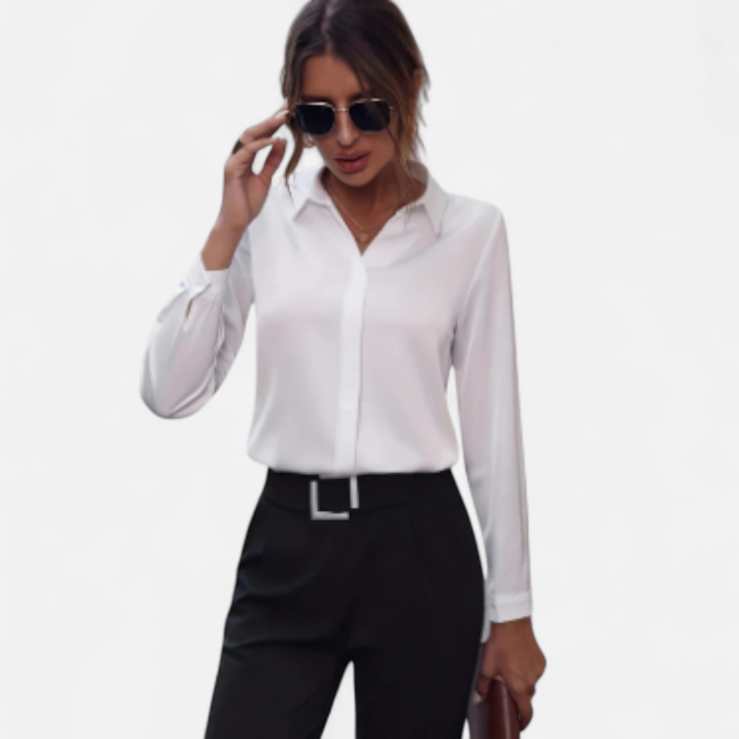 Solwiera | Bluzka Isaline z Kołnierzykiem Klasycznej Urody