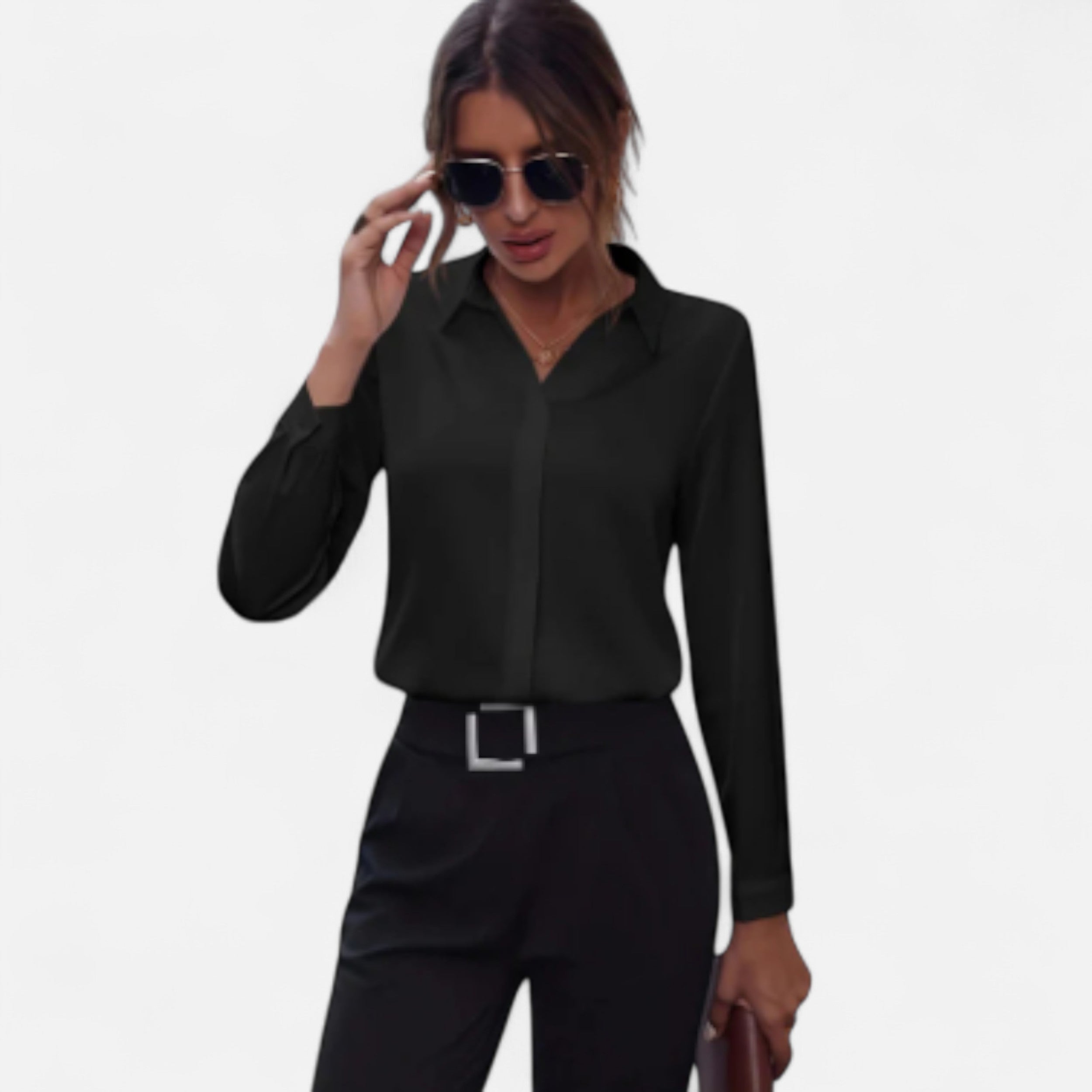 Solwiera | Bluzka Isaline z Kołnierzykiem Klasycznej Urody