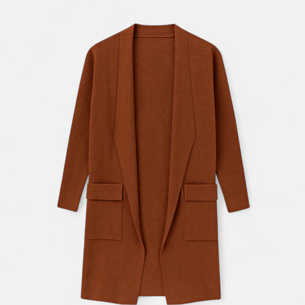 Solwiera | Długi Kardigan Helene Eleganckiego Spokoju