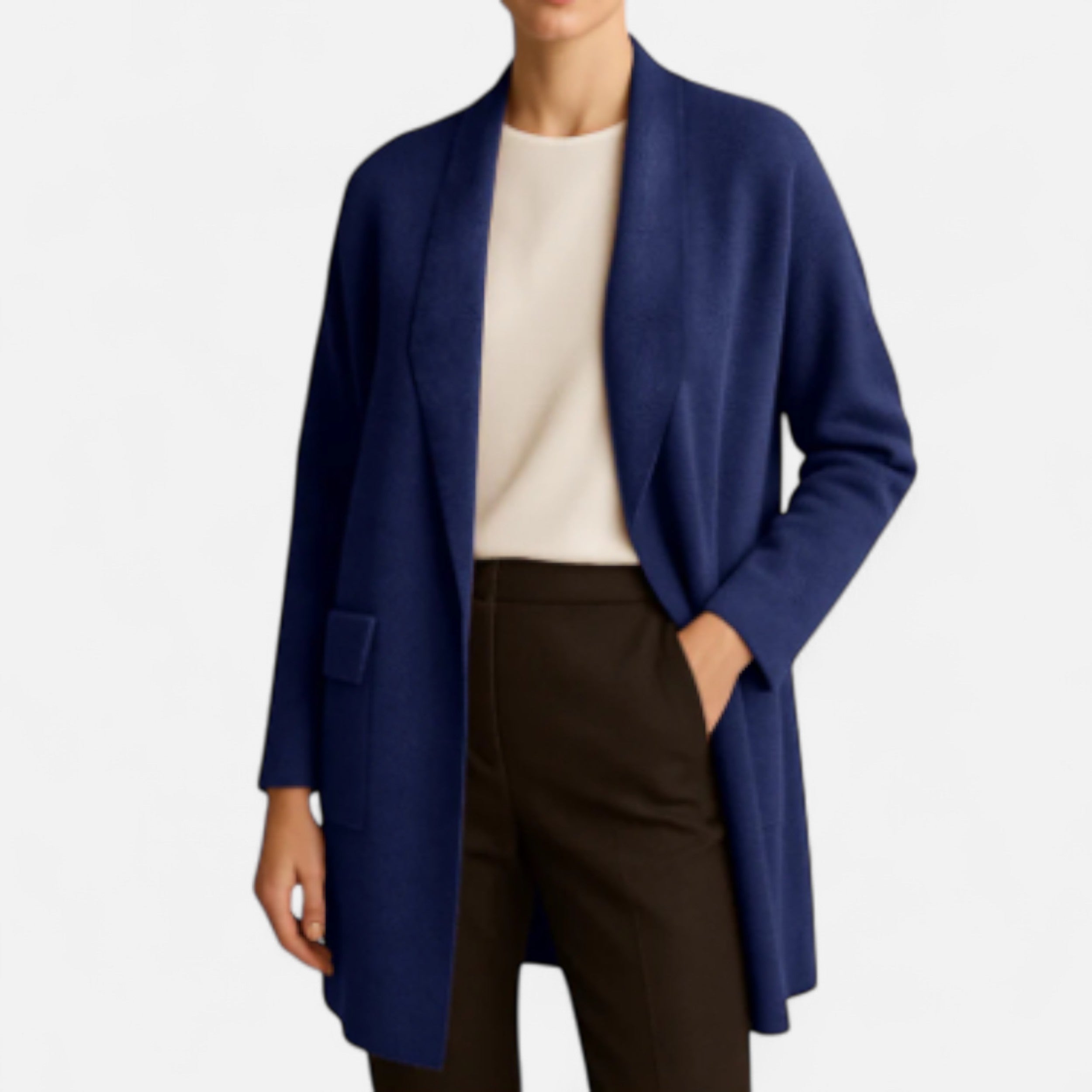 Solwiera | Długi Kardigan Helene Eleganckiego Spokoju