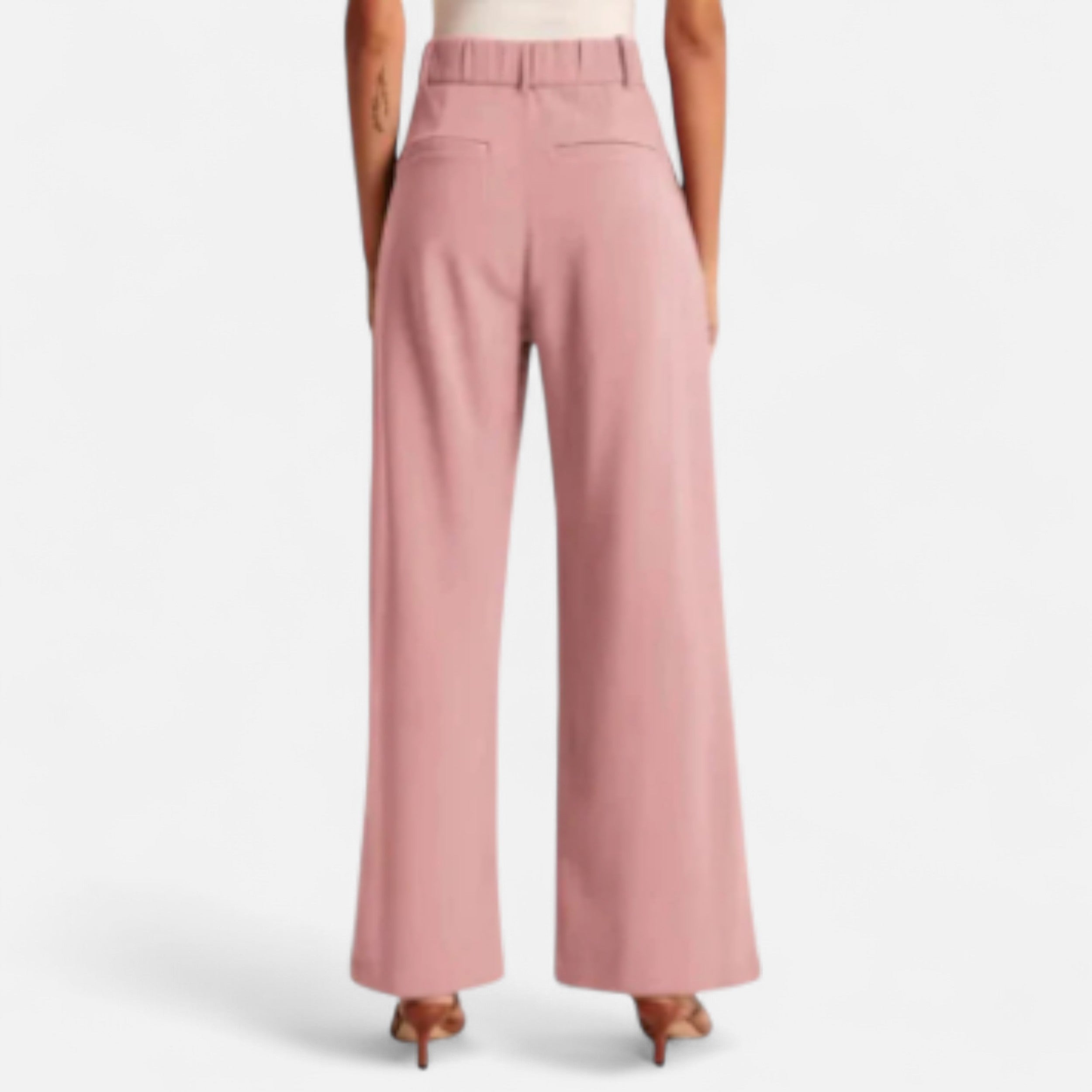 Solwiera | Spodnie Capucine z Szeroką Nogawką