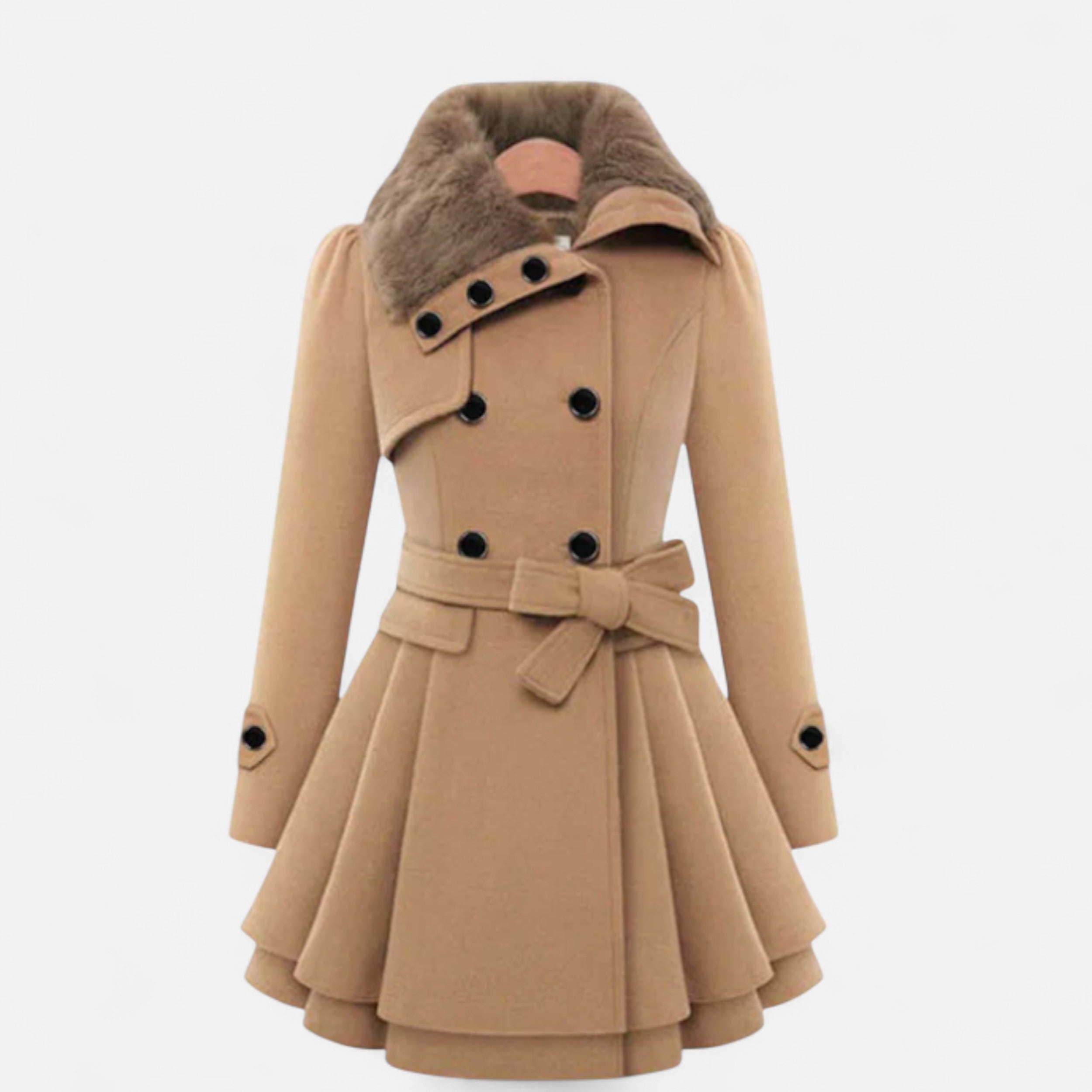 Solwiera | Płaszcz Elise Zimowy z Taliowanym Krojem