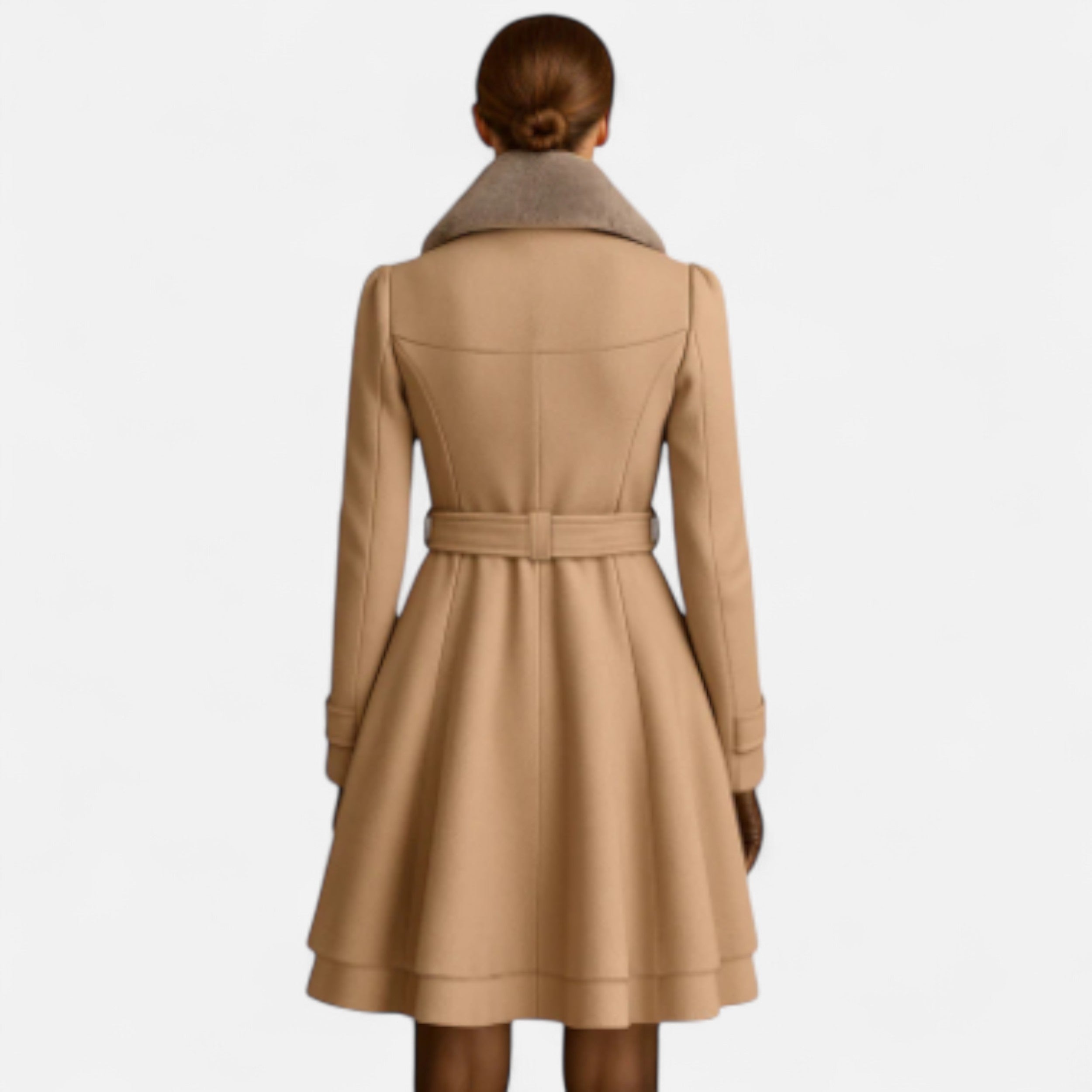 Solwiera | Płaszcz Elise Zimowy z Taliowanym Krojem